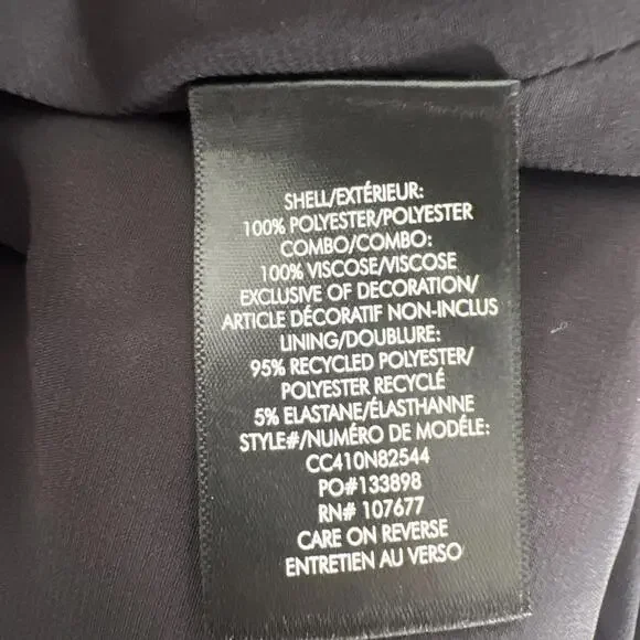 $695 Alice + Olivia Ellis Embellished Mini Black Sleeveless Dress Size 10 - Picture 7 of 14